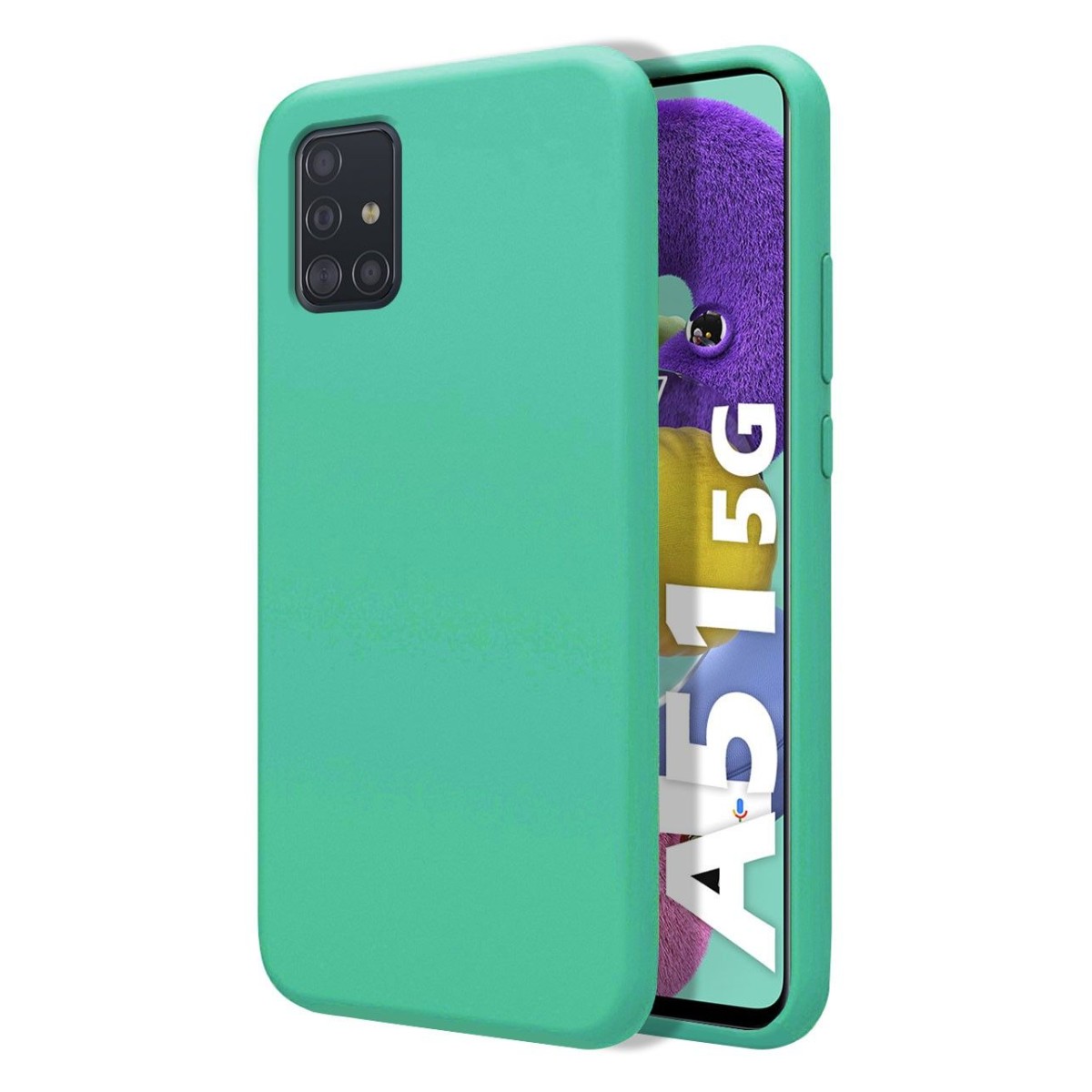 Funda Silicona Líquida Ultra Suave para Samsung Galaxy A51 5G color Verde