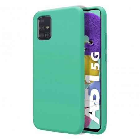 Funda Silicona Líquida Ultra Suave para Samsung Galaxy A51 5G color Verde