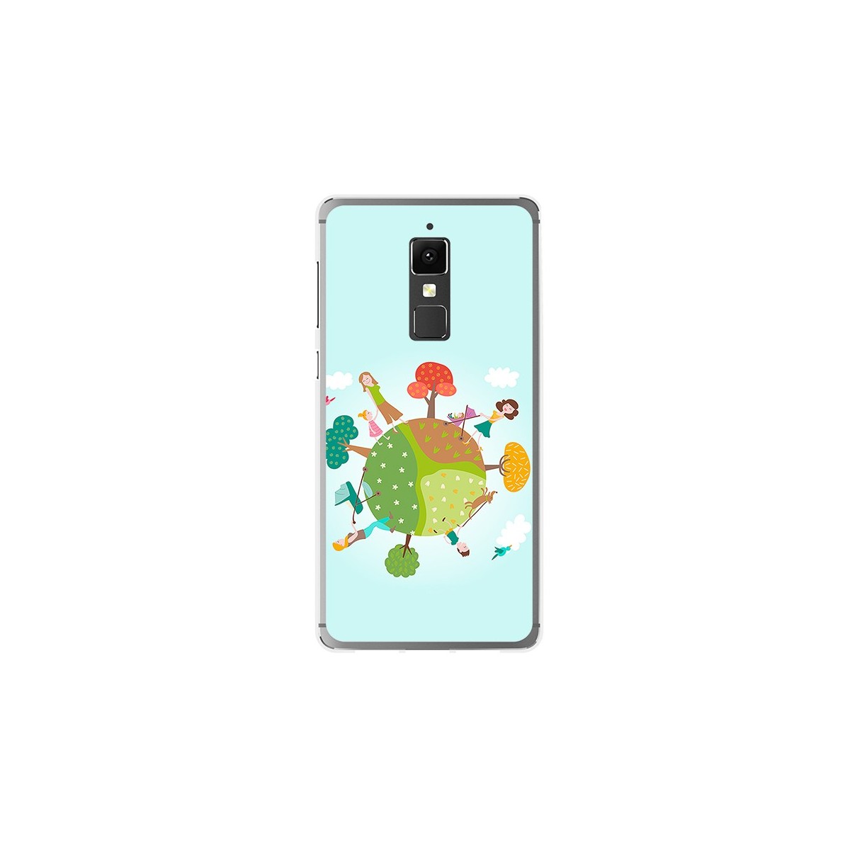 Funda Gel Tpu para Elephone S3 Diseño Familia Dibujos