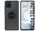 Funda Mate con Borde Verde y Anillo Giratorio 360 para Samsung Galaxy Note 10 Lite