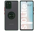 Funda Mate con Borde Verde y Anillo Giratorio 360 para Samsung Galaxy S10 Lite