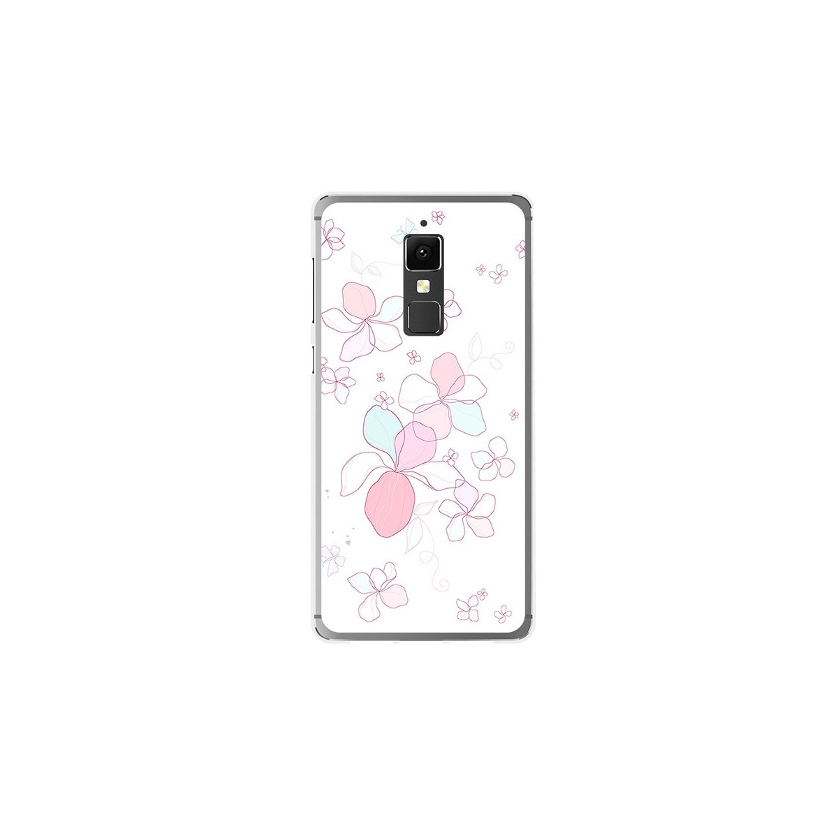 Funda Gel Tpu para Elephone S3 Diseño Flores Minimal Dibujos
