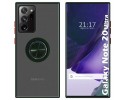 Funda Mate con Borde Verde y Anillo Giratorio 360 para Samsung Galaxy Note 20 Ultra