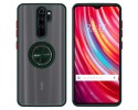 Funda Mate con Borde Verde y Anillo Giratorio 360 para Xiaomi Redmi Note 8 Pro