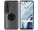 Funda Mate con Borde Negro y Anillo Giratorio 360 para Xiaomi Mi Note 10