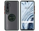 Funda Mate con Borde Verde y Anillo Giratorio 360 para Xiaomi Mi Note 10