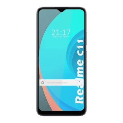 Protector Cristal Templado Completo 5D Full Glue Negro para Realme C11 Vidrio 2