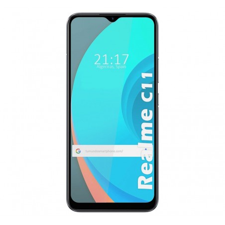 Protector Cristal Templado Completo 5D Full Glue Negro para Realme C11 Vidrio