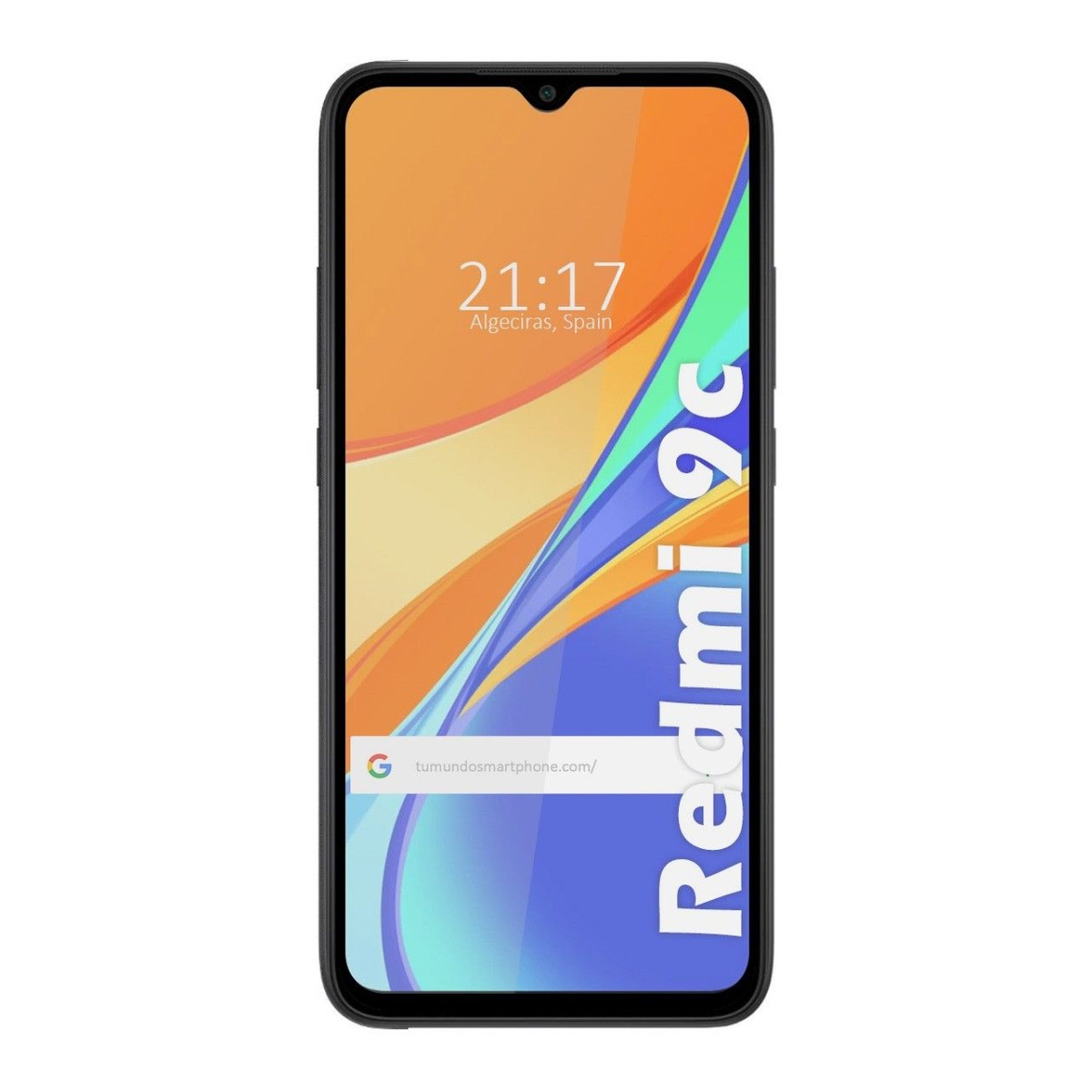 Protector Cristal Templado Completo 5D Full Glue Negro para Xiaomi Redmi 9C Vidrio