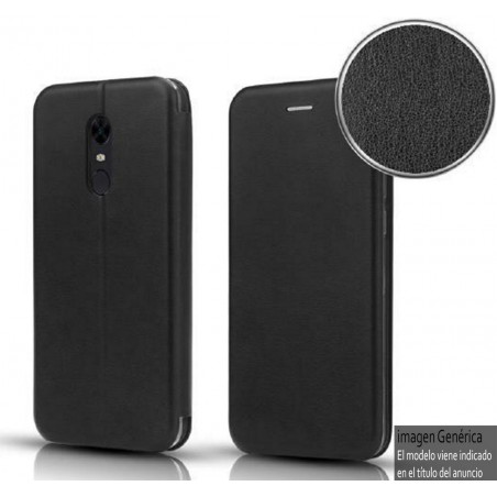 Funda Libro Soporte Magnética Elegance Negra para Lg K30