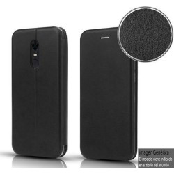 Funda Libro Soporte Magnética Elegance Negra para Samsung Galaxy A01