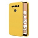 Funda Silicona Líquida Ultra Suave para Lg K41s color Amarilla