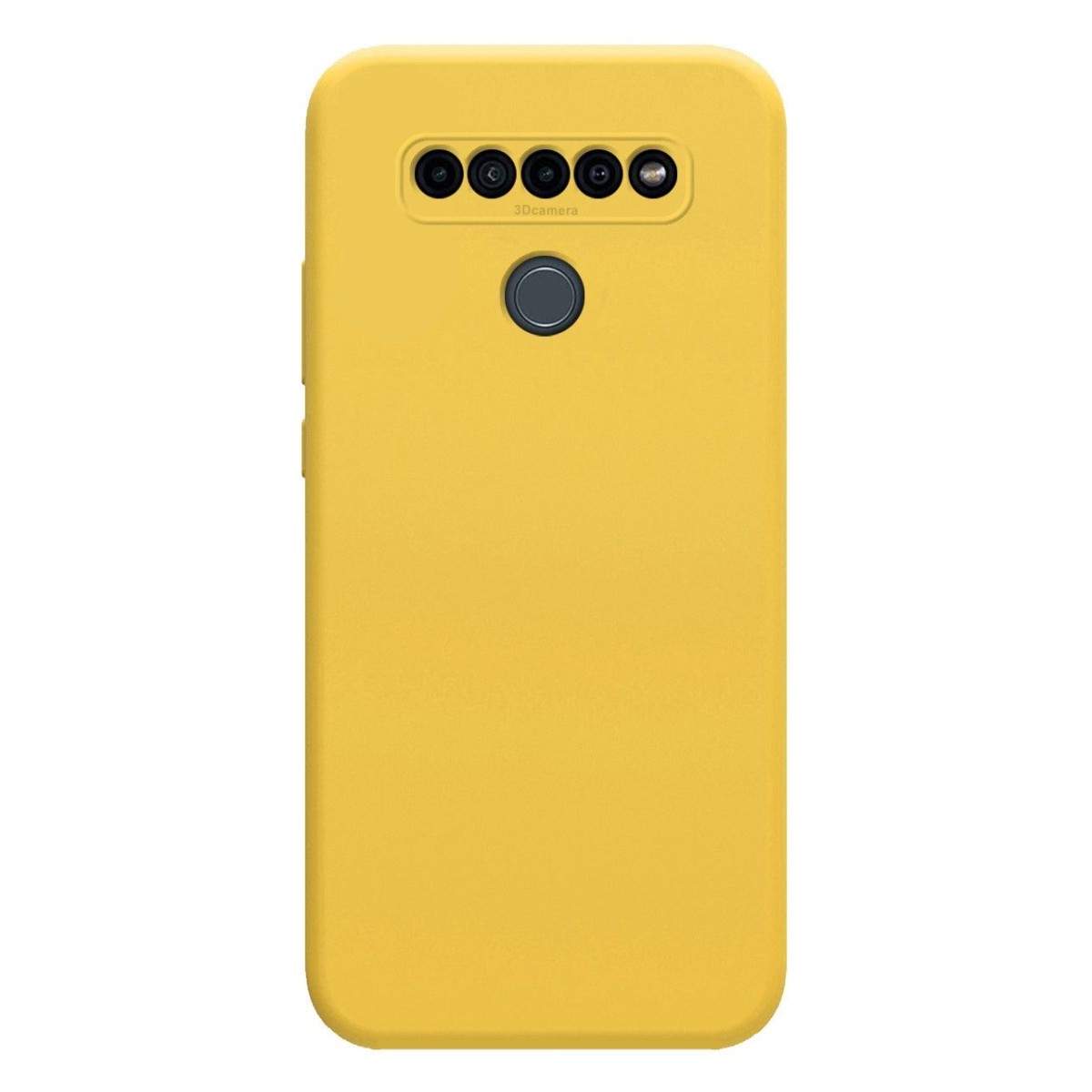 Funda Silicona Líquida Ultra Suave para Lg K41s color Amarilla