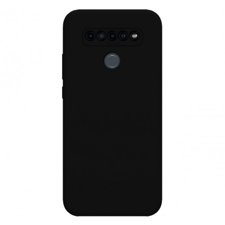 Funda Silicona Líquida Ultra Suave para Lg K41s color Negra