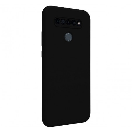 Funda Silicona Líquida Ultra Suave para Lg K41s color Negra