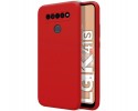 Funda Silicona Líquida Ultra Suave para Lg K41s color Roja