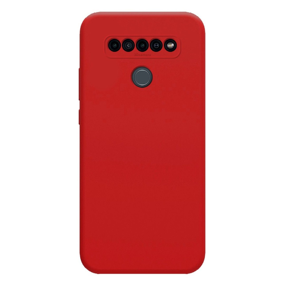 Funda Silicona Líquida Ultra Suave para Lg K41s color Roja