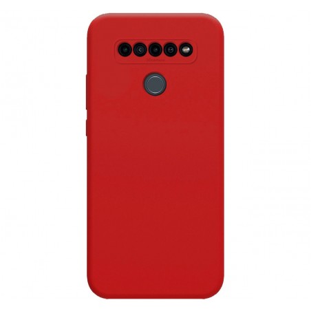 Funda Silicona Líquida Ultra Suave para Lg K41s color Roja