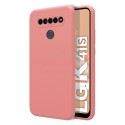 Funda Silicona Líquida Ultra Suave para Lg K41s color Rosa