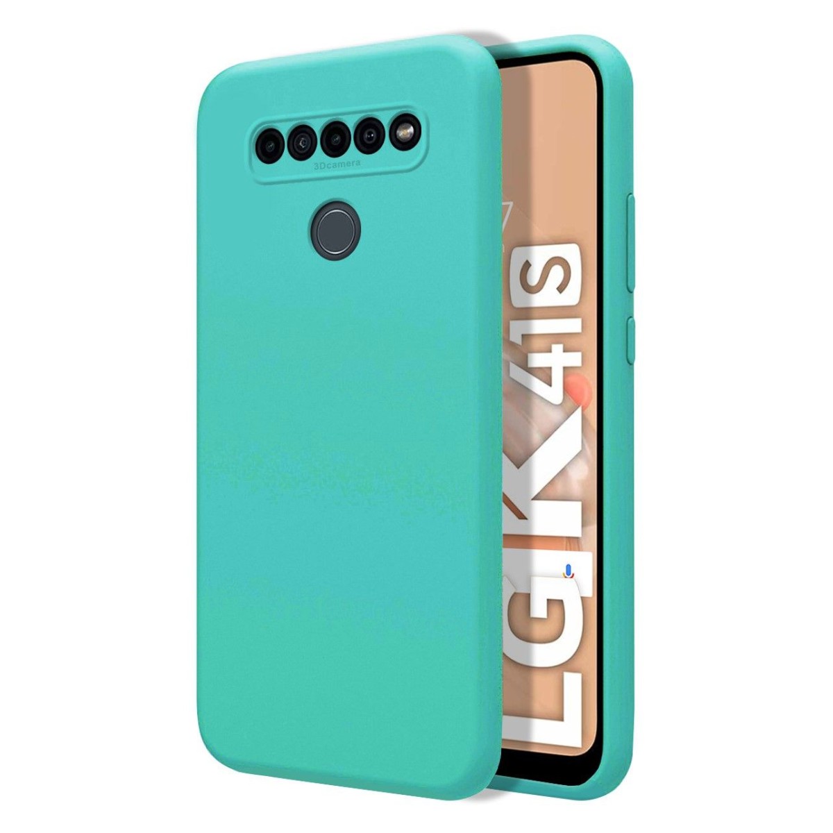 Funda Silicona Líquida Ultra Suave para Lg K41s color Verde