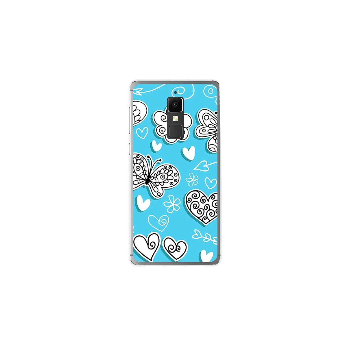 Funda Gel Tpu para Elephone S3 Diseño Mariposas Dibujos