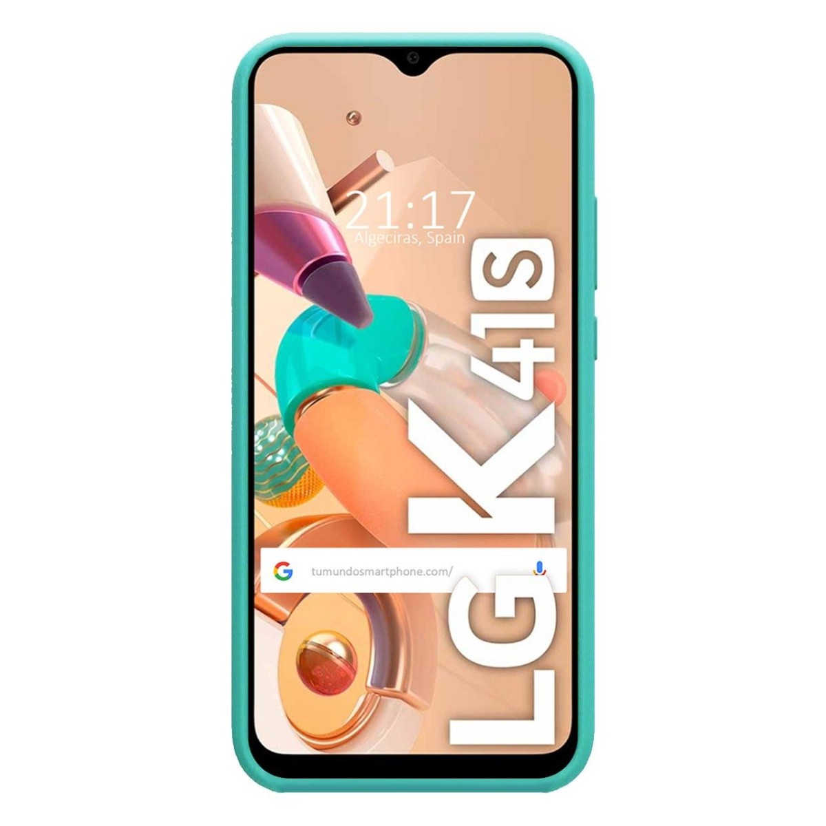 Funda Silicona Líquida Ultra Suave para Lg K41s color Verde