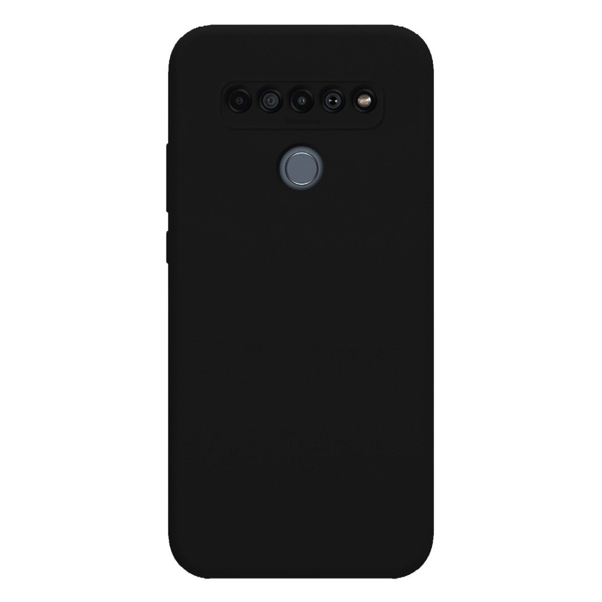 Funda Silicona Líquida Ultra Suave para Lg K61 color Negra