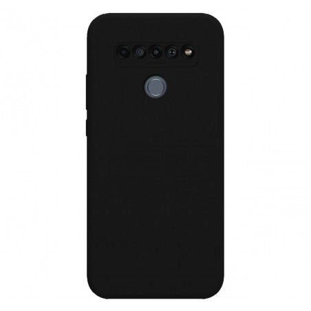 Funda Silicona Líquida Ultra Suave para Lg K61 color Negra