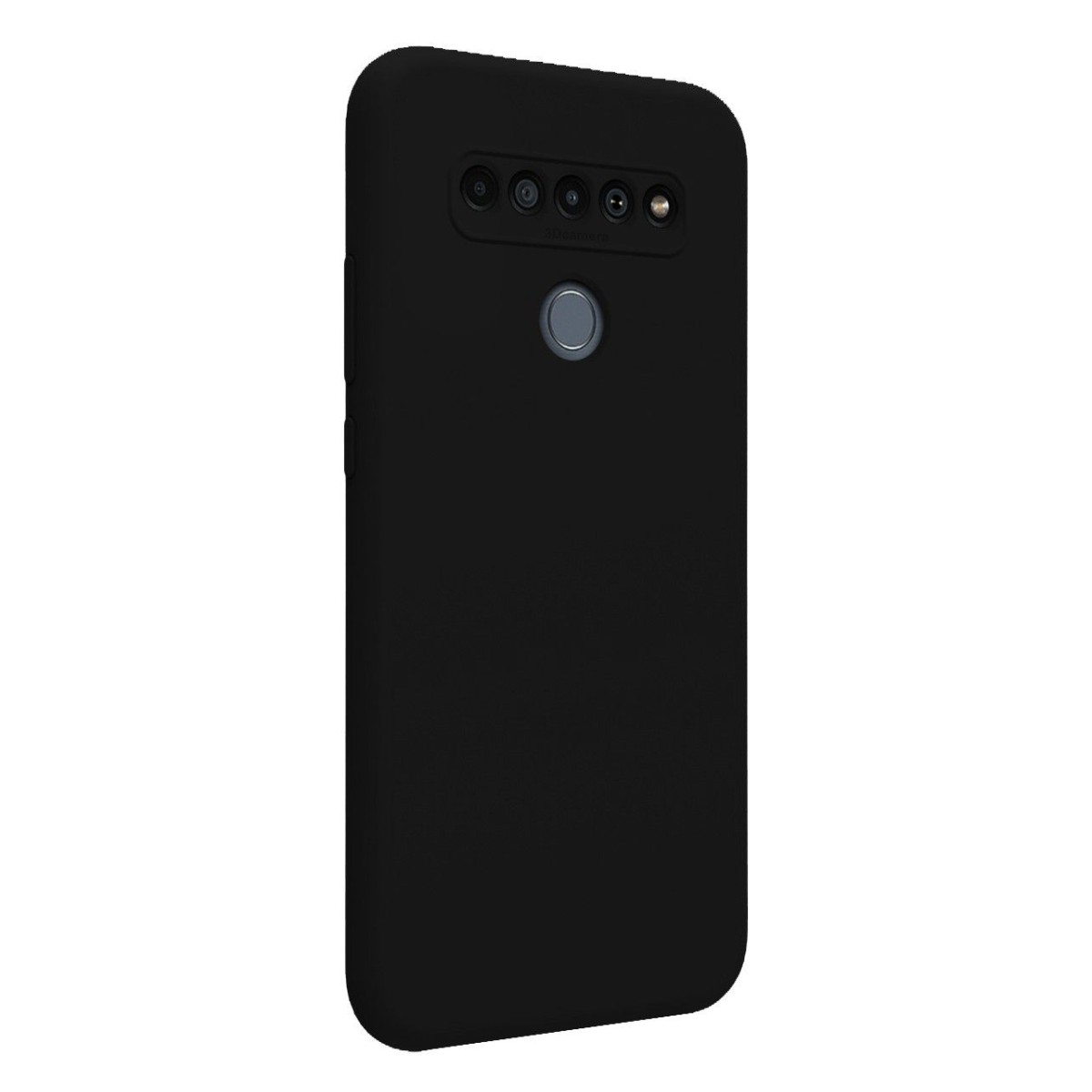 Funda Silicona Líquida Ultra Suave para Lg K61 color Negra