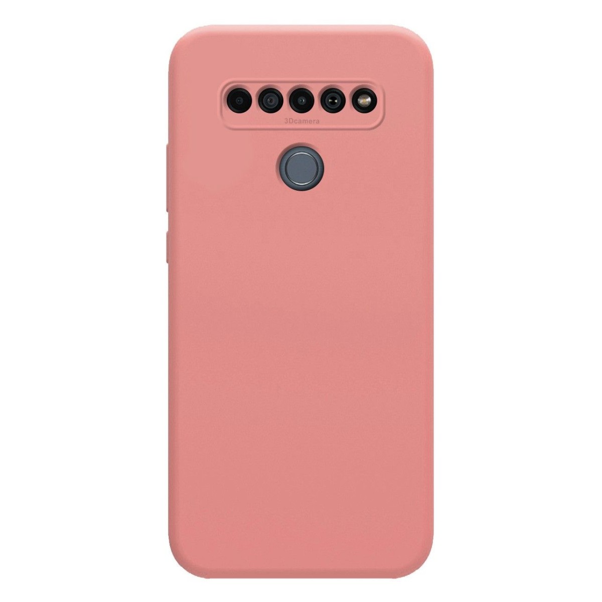 Funda Silicona Líquida Ultra Suave para Lg K61 color Rosa
