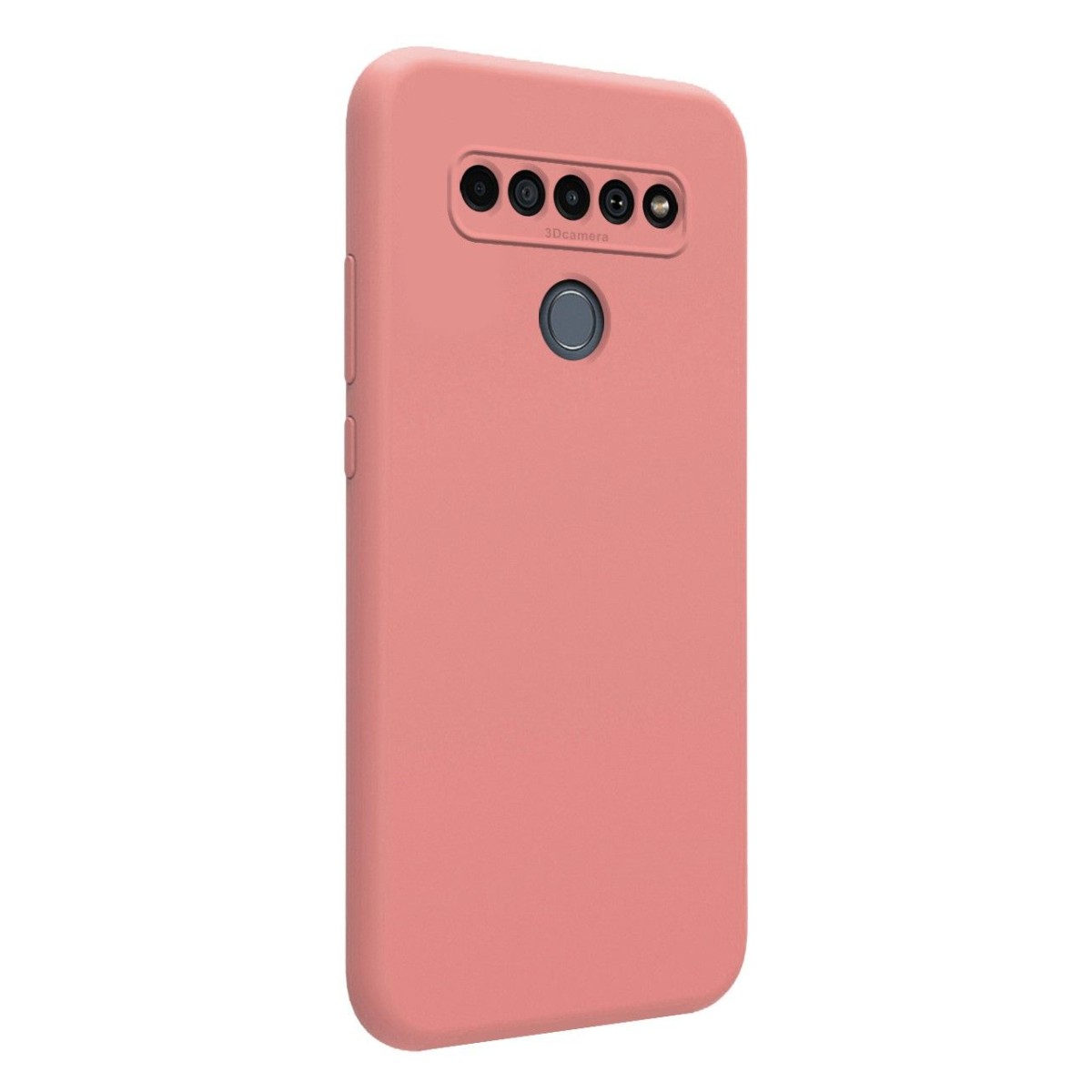 Funda Silicona Líquida Ultra Suave para Lg K61 color Rosa