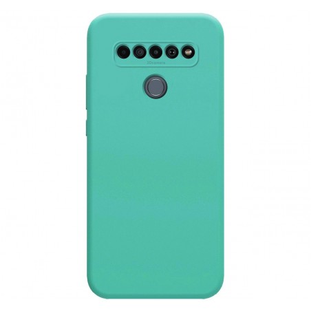 Funda Silicona Líquida Ultra Suave para Lg K61 color Verde