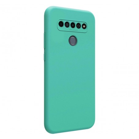 Funda Silicona Líquida Ultra Suave para Lg K61 color Verde