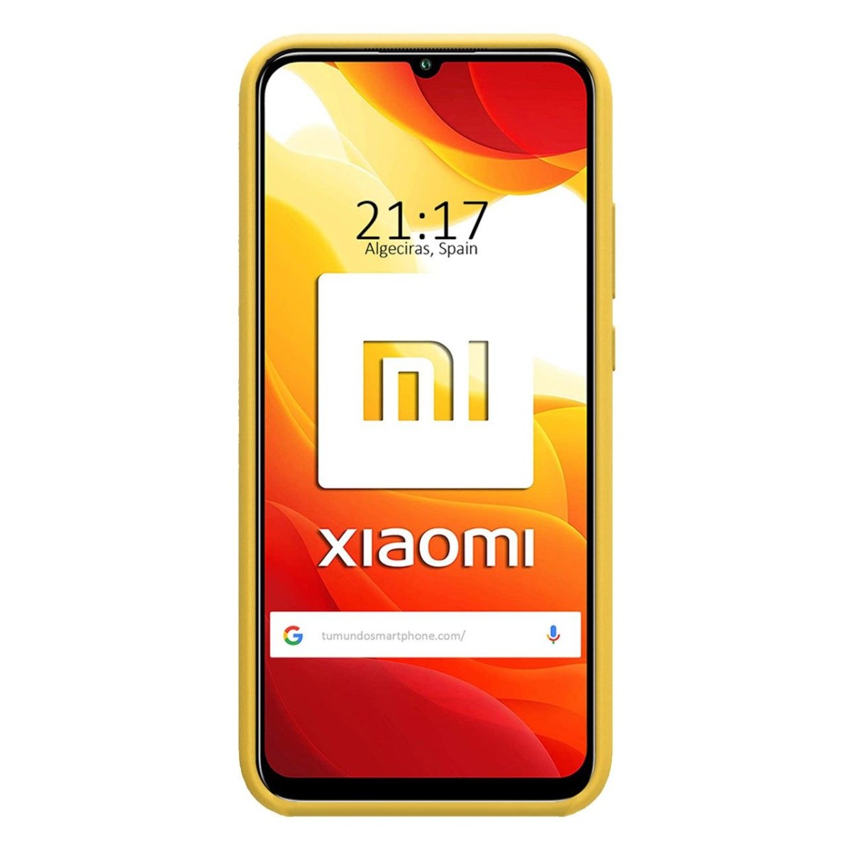 Funda Silicona Líquida Ultra Suave para Xiaomi Mi 10 Lite color Amarilla