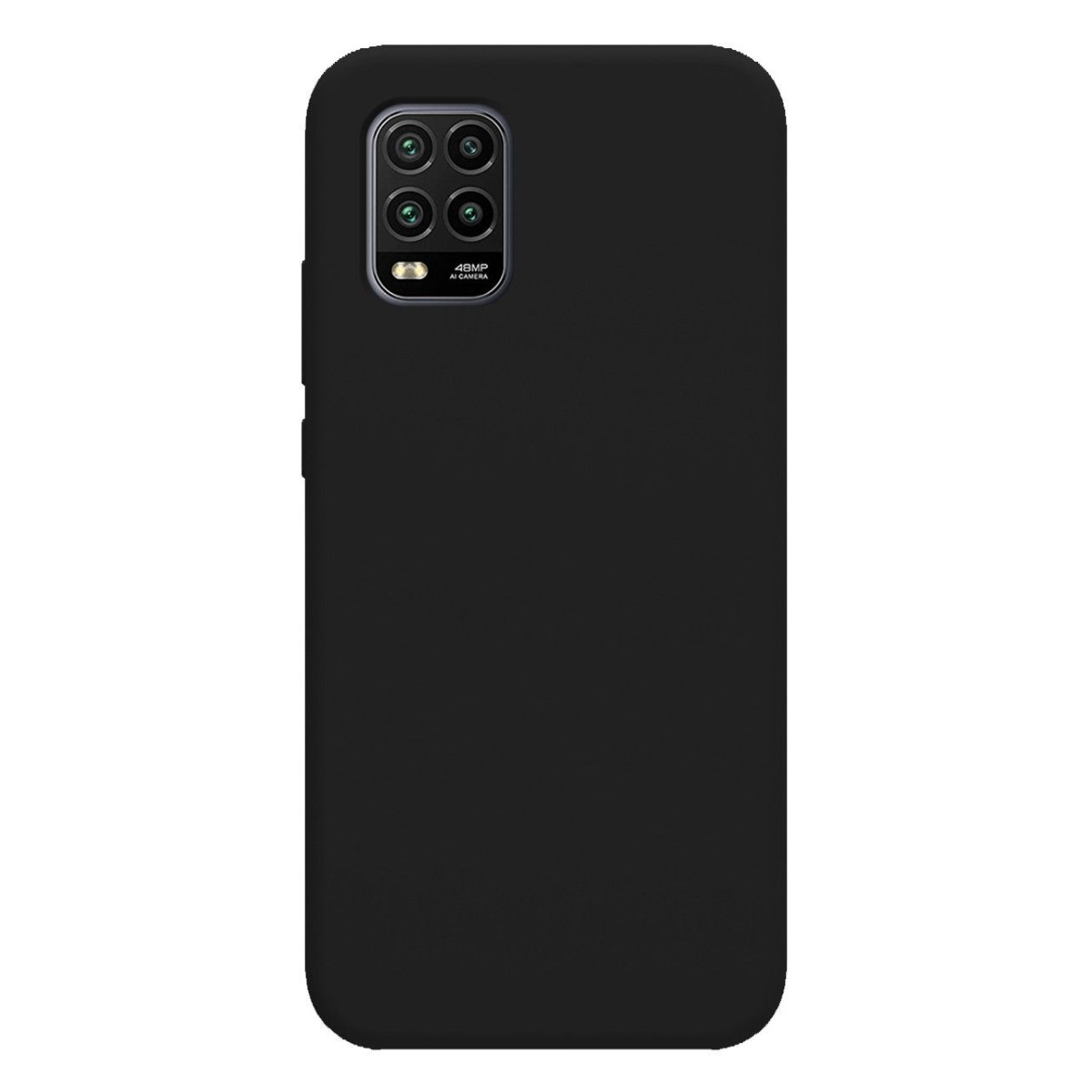 Funda Silicona Líquida Ultra Suave para Xiaomi Mi 10 Lite color Negra