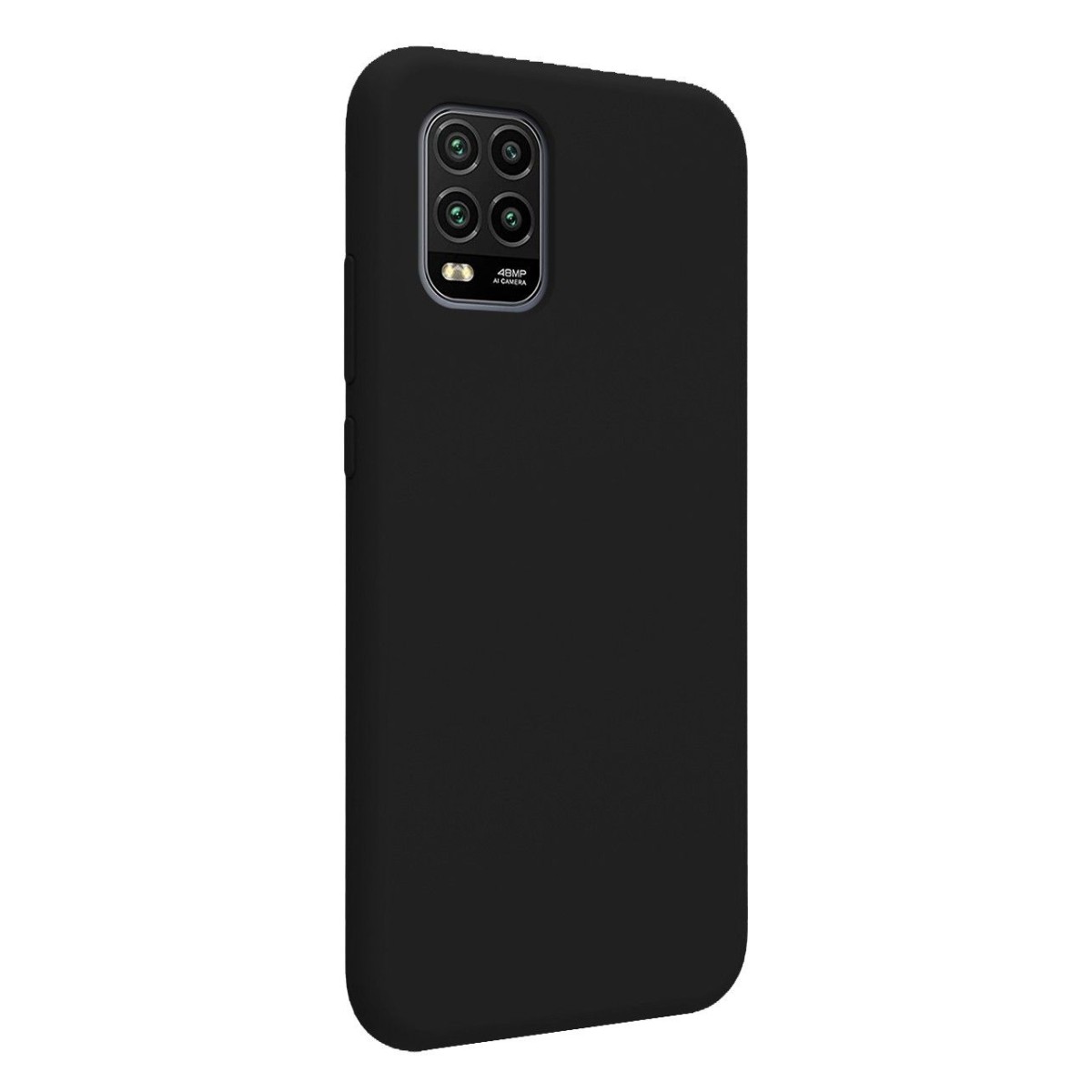 Funda Silicona Líquida Ultra Suave para Xiaomi Mi 10 Lite color Negra