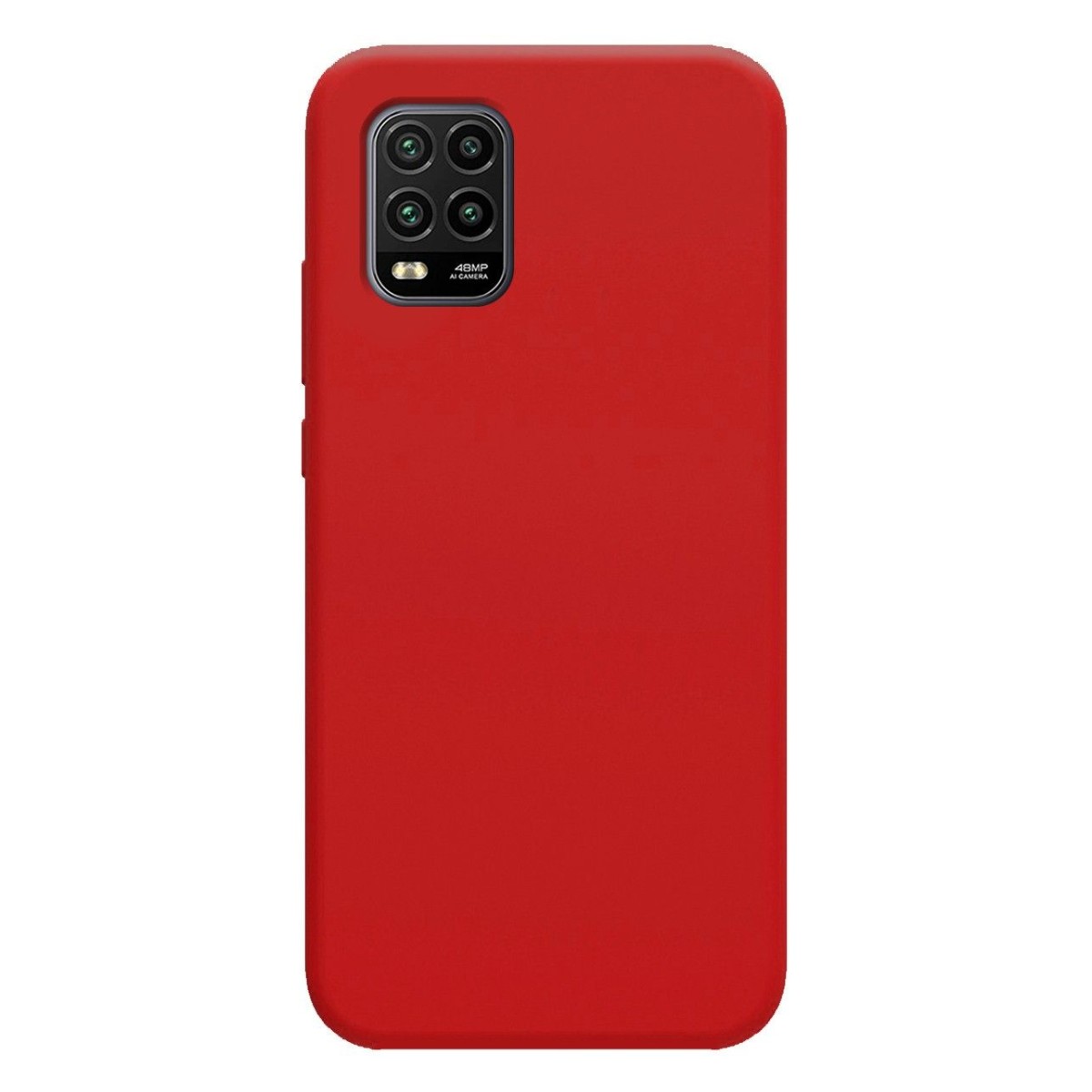 Funda Silicona Líquida Ultra Suave para Xiaomi Mi 10 Lite color Roja