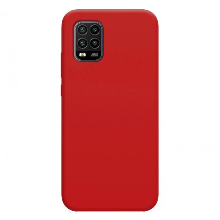 Funda Silicona Líquida Ultra Suave para Xiaomi Mi 10 Lite color Roja