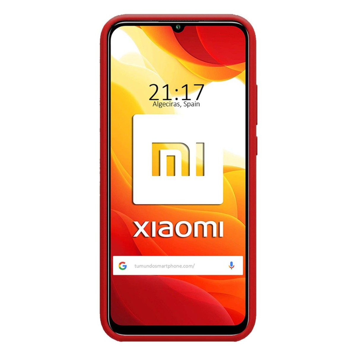 Funda Silicona Líquida Ultra Suave para Xiaomi Mi 10 Lite color Roja