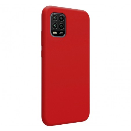 Funda Silicona Líquida Ultra Suave para Xiaomi Mi 10 Lite color Roja