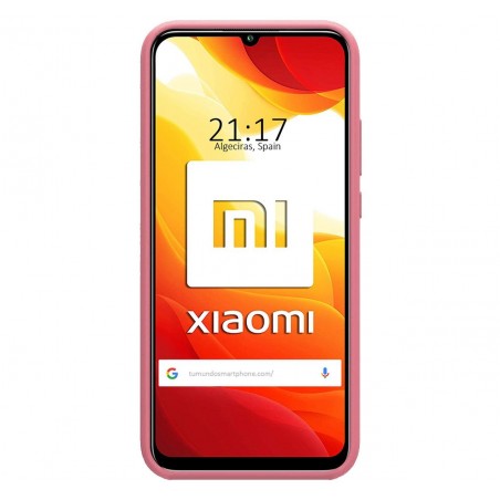 Funda Silicona Líquida Ultra Suave para Xiaomi Mi 10 Lite color Rosa