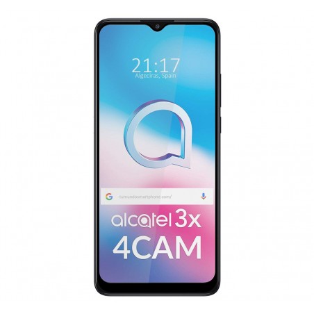 Protector Cristal Templado Completo 5D Full Glue Negro para Alcatel 3X 4CAM