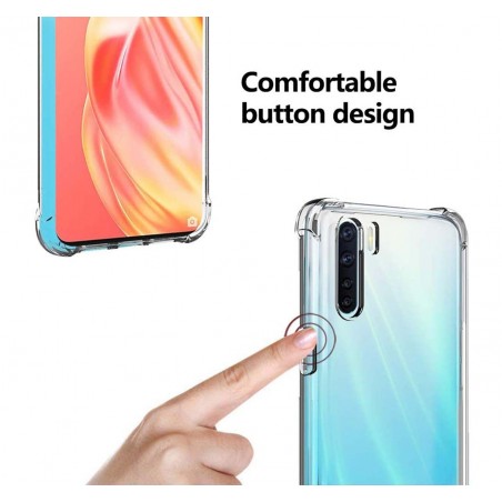 Funda Gel Tpu Anti-Shock Transparente para Oppo A91