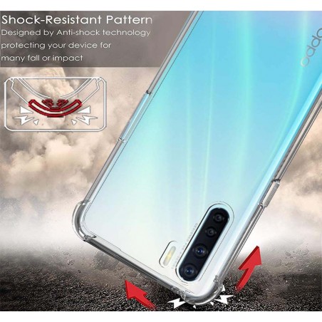 Funda Gel Tpu Anti-Shock Transparente para Oppo A91