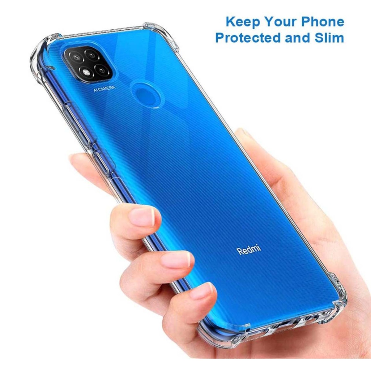 Funda Gel Tpu Anti-Shock Transparente para Xiaomi Redmi 9C