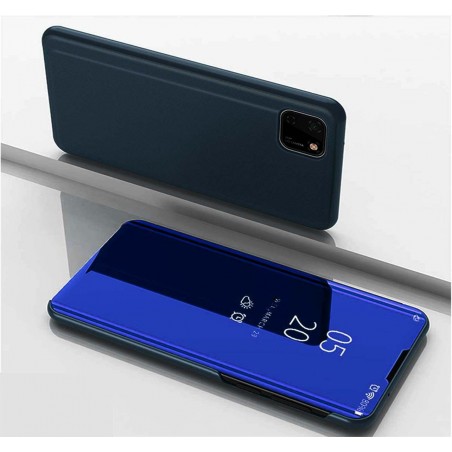Funda Flip Cover Clear View para Huawei Y5p color Azul