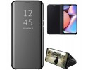 Funda Flip Cover Clear View para Samsung Galaxy A01 color Negra