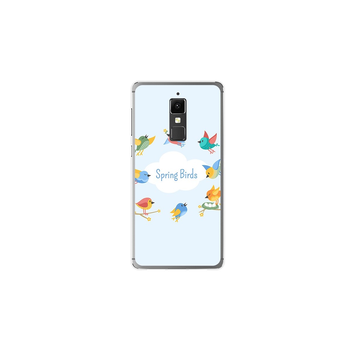 Funda Gel Tpu para Elephone S3 Diseño Spring Birds Dibujos