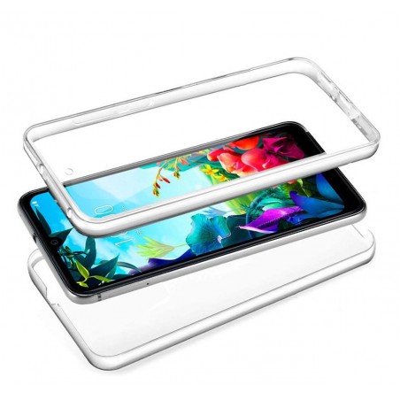 Funda Completa Transparente Pc + Tpu Full Body 360 para Lg K40S