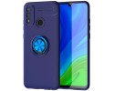 Funda Magnetica Soporte con Anillo Giratorio 360 para Huawei P Smart 2020 Azul
